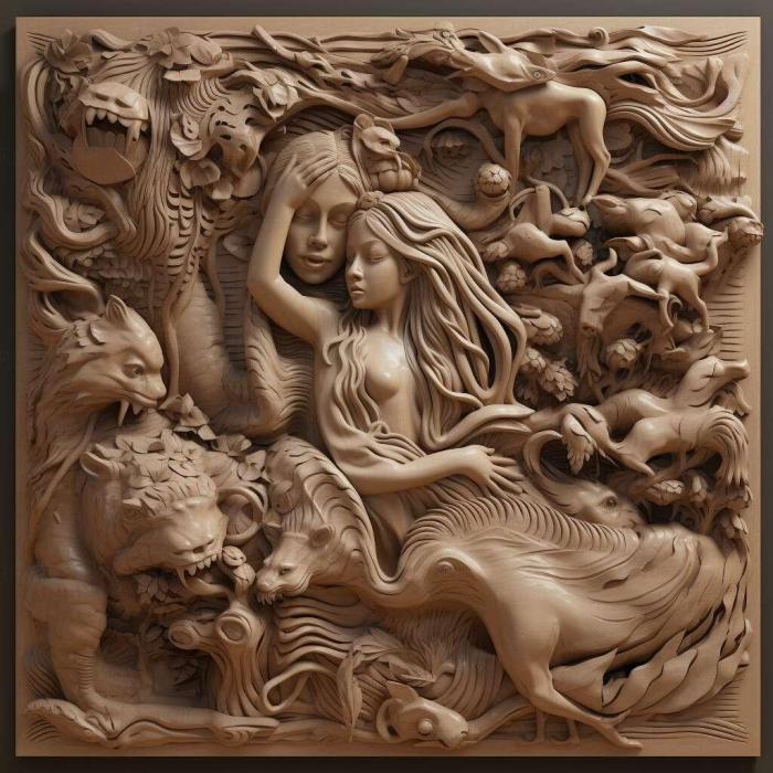 نموذج ثلاثي الأبعاد لآلة CNC 3D Art 